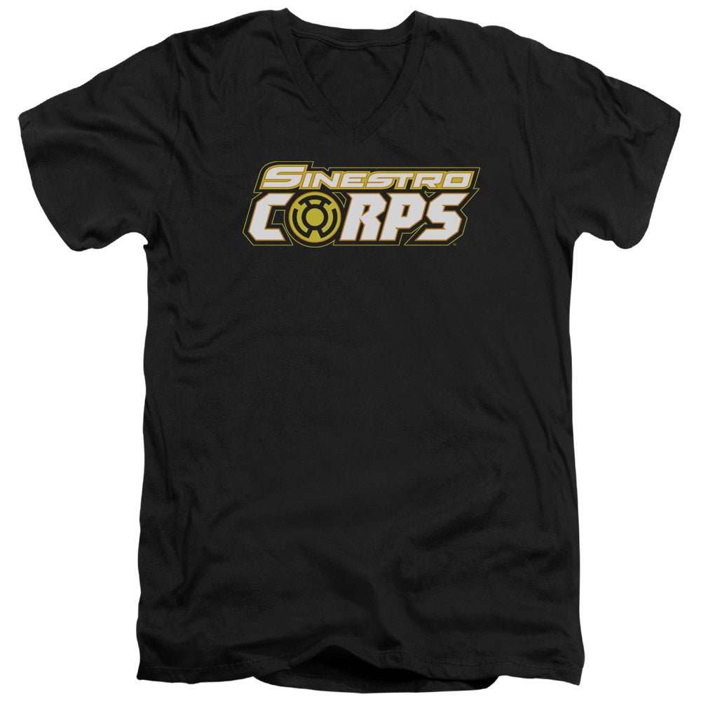 Green Lantern Sinestro Corps Logo V-Neck T-Shirt