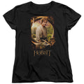 The Hobbit Bilbo Portrait Womens T-Shirt