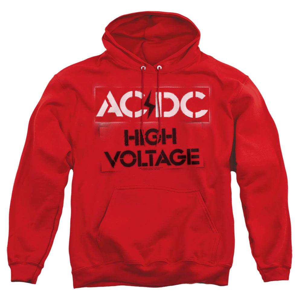 AC/DC High Voltage Stencil Pullover Hoodie