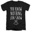 Game of Thrones You Know Nothing Jon Snow V-Neck T-Shirt