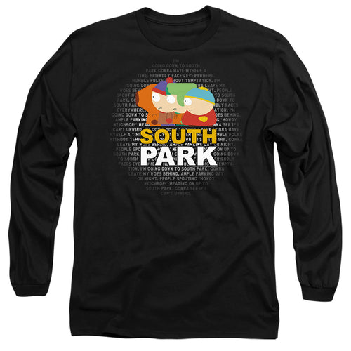South Park Lyrics Long Sleeve T-Shirt