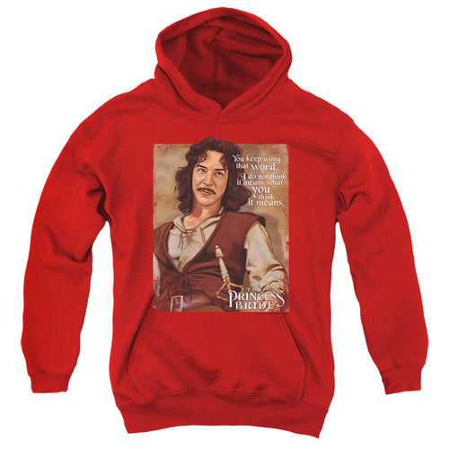 The Princess Bride Word Red Youth Hoodie