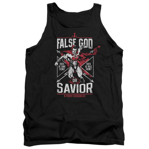 Batman v Superman False God Or Savior Tank Top
