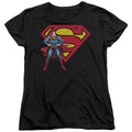 Superman & Logo Womens T-Shirt