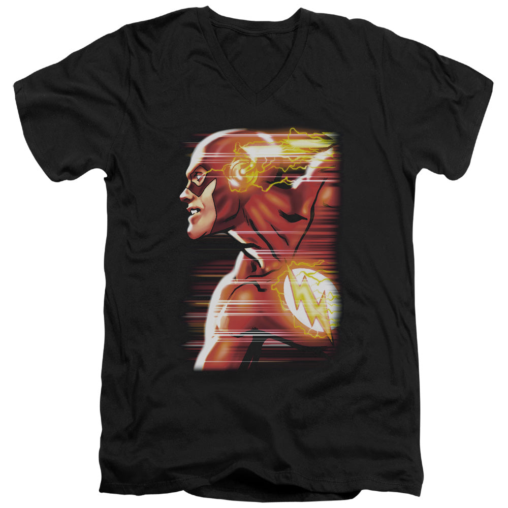 Justice League Speed Head V-Neck T-Shirt