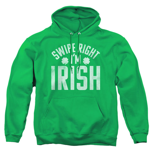 St Patrick's Day Swipe Right I'm Irish Pullover Hoodie