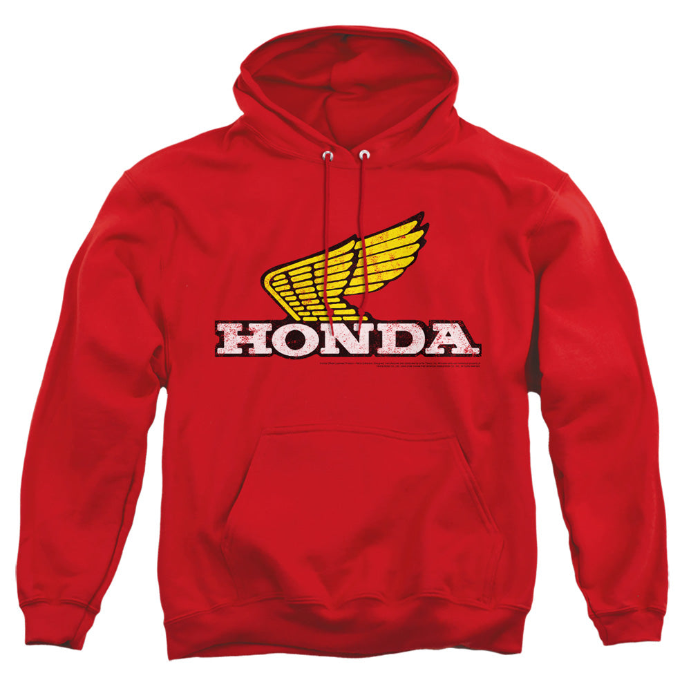 Honda Yellow Wing Logo Pullover Hoodie