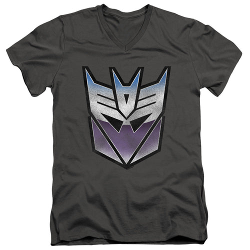 Transformers Vintage Decepticon Logo V-Neck T-Shirt