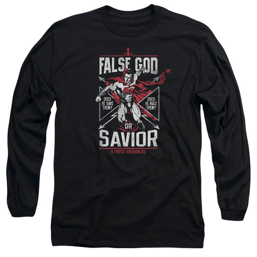 Batman v Superman False God Or Savior Long Sleeve T-Shirt