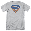 Superman Blue & Orange Shield Athletic Heather T-Shirt