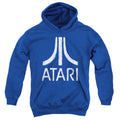 Atari Rough Logo Royal Blue Youth Hoodie