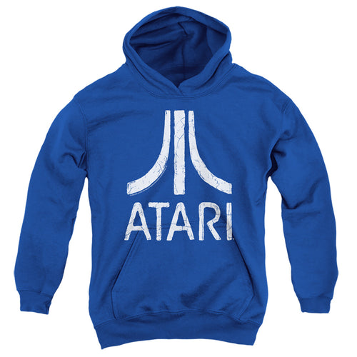 Atari Rough Logo Royal Blue Youth Hoodie