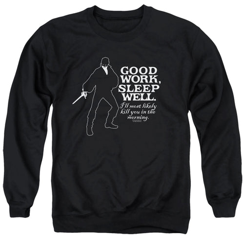 The Princess Bride Good Work Black Crewneck Sweatshirt