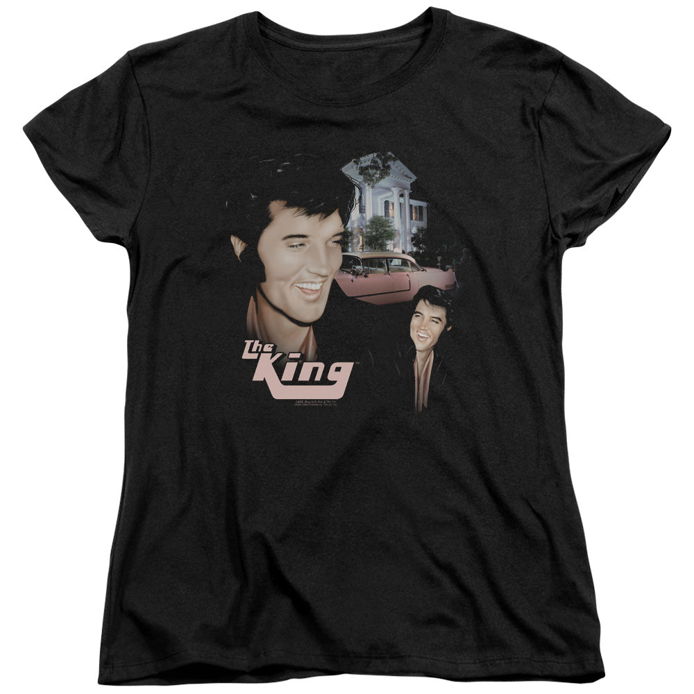 Elvis Presley Home Sweet Home Womens T-Shirt