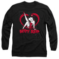 Betty Boop Scrolling Hearts Long Sleeve T-Shirt