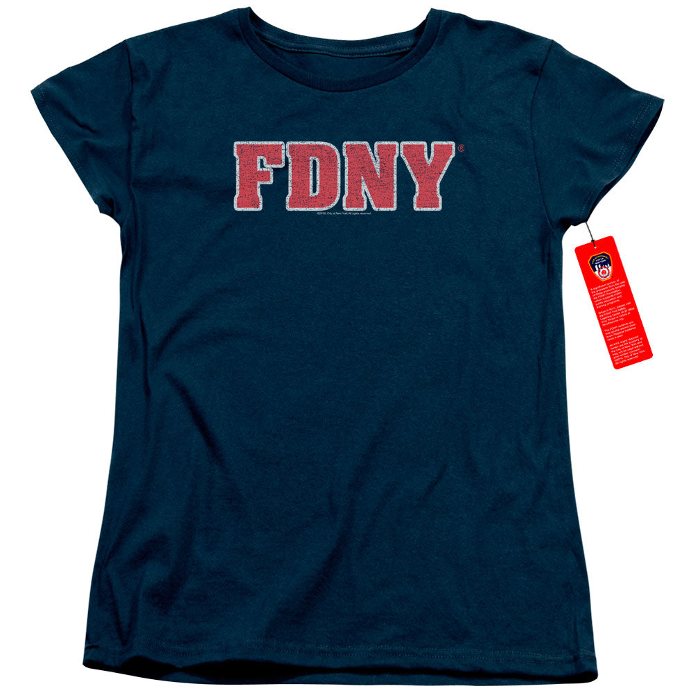 New York City Fdny Navy Womens T-Shirt