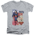 Superman Truth Justice V-Neck T-Shirt