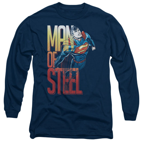 Superman Steel Flight Long Sleeve T-Shirt