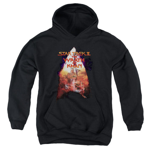 Star Trek The Wrath of Khan Delta Poster Youth Hoodie