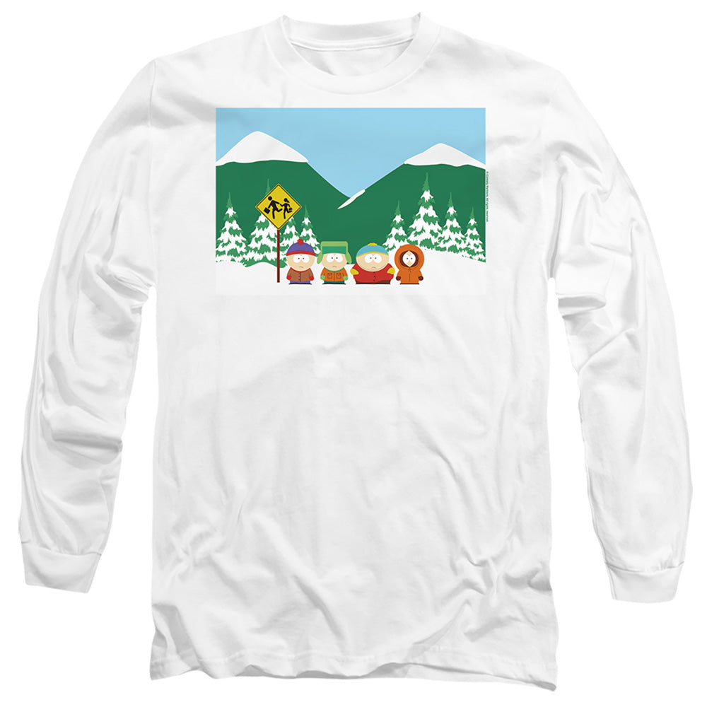 South Park Bus Stop Long Sleeve T-Shirt