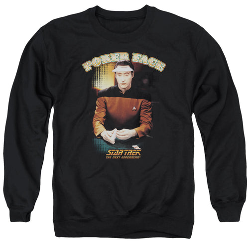 Star Trek Data Poker Face Crewneck Sweatshirt