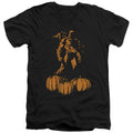 Batman A Bat Among Pumpkins V-Neck T-Shirt