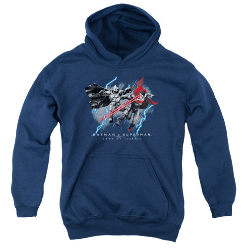 Batman v Superman Lightniing V Heat Vision Youth Hoodie