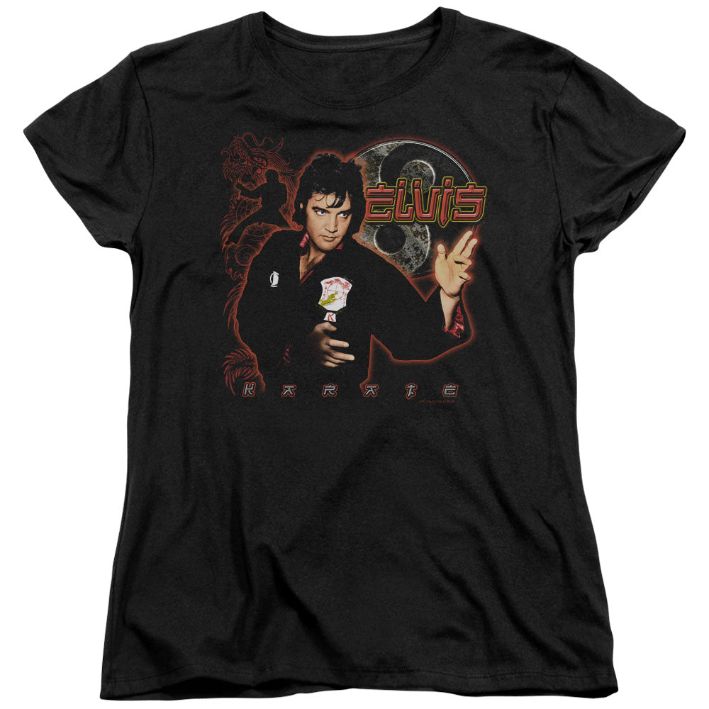 Elvis Presley Karate Womens T-Shirt