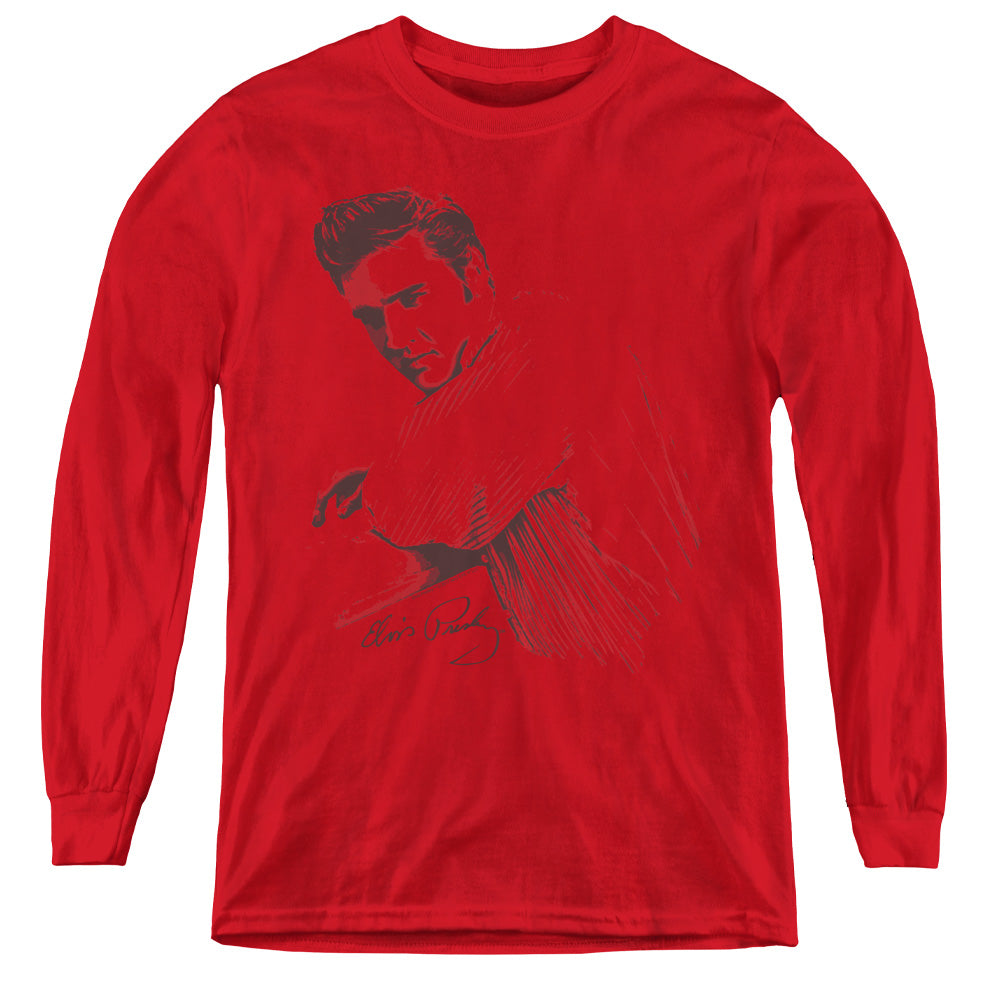 Elvis Presley On The Range Youth Long Sleeve T-Shirt
