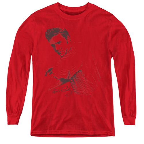 Elvis Presley On The Range Youth Long Sleeve T-Shirt
