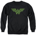 Wonder Woman St. Patrick's Day Shamrock Logo Crewneck Sweatshirt