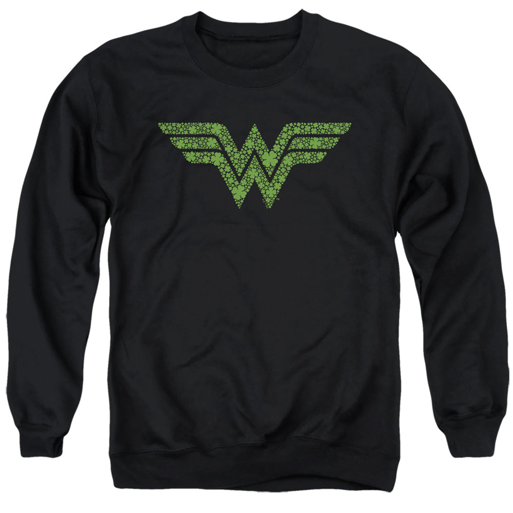 Wonder Woman St. Patrick's Day Shamrock Logo Crewneck Sweatshirt