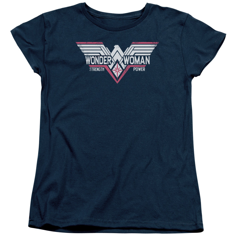 Batman v Superman Thunder Logo Womens T-Shirt