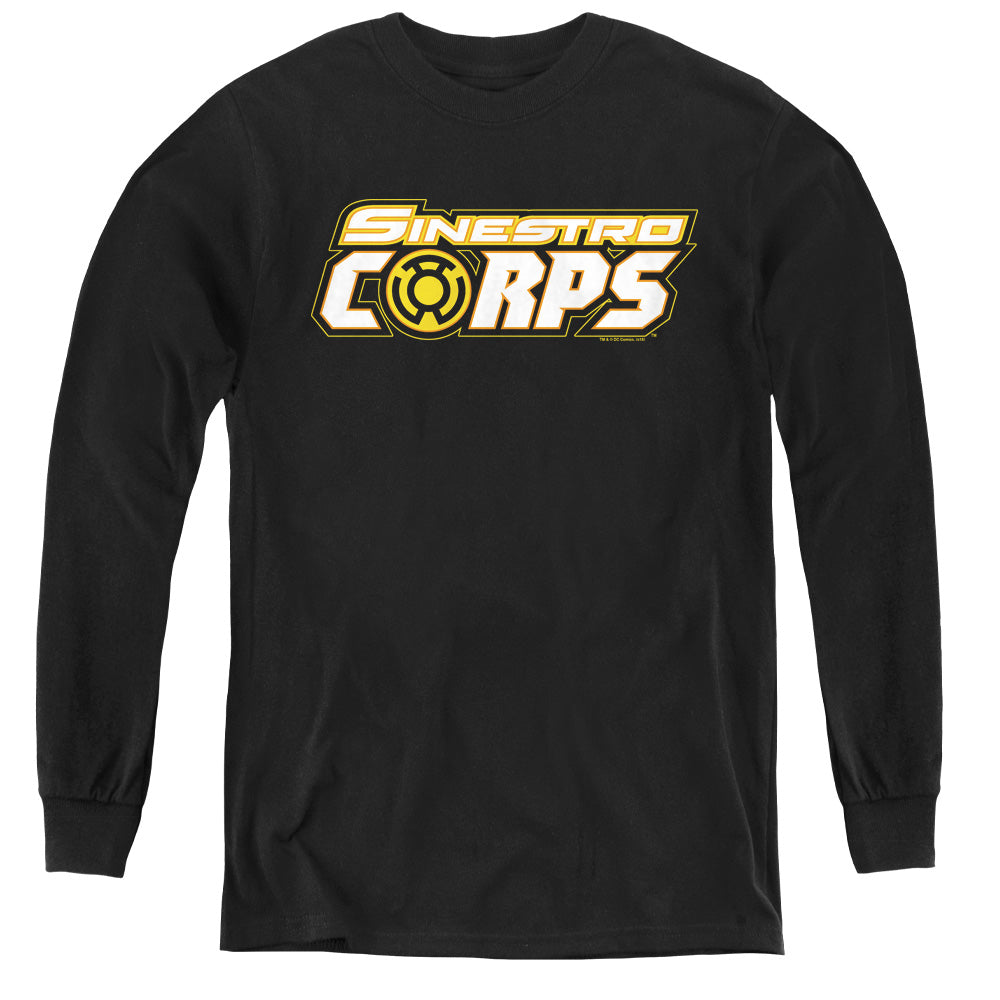 Green Lantern Sinestro Corps Logo Youth Long Sleeve T-Shirt