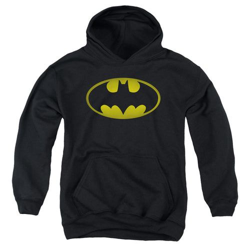Batman Washed Bat Logo Youth Hoodie