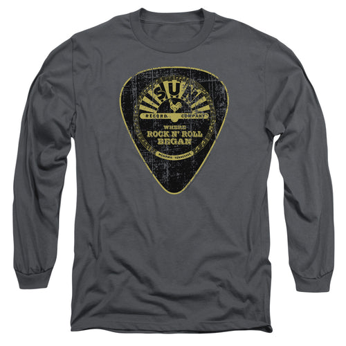 Sun Records Guitar Pick Long Sleeve T-Shirt
