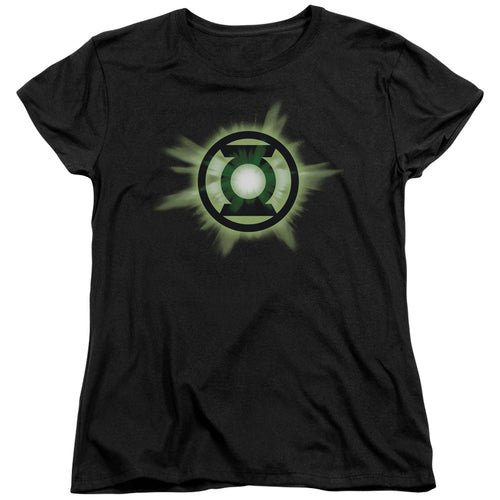 Green Lantern Green Glow Womens T-Shirt