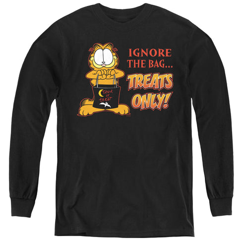 Garfield Treats Only Youth Long Sleeve T-Shirt