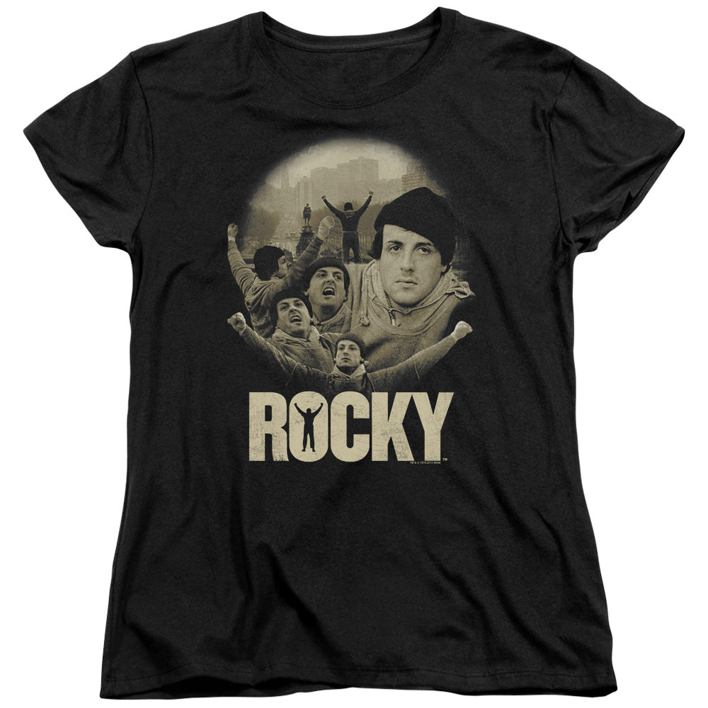 Rocky Feeling Strong Womens T-Shirt