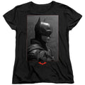 The Batman Worn Portrait Womens T-Shirt