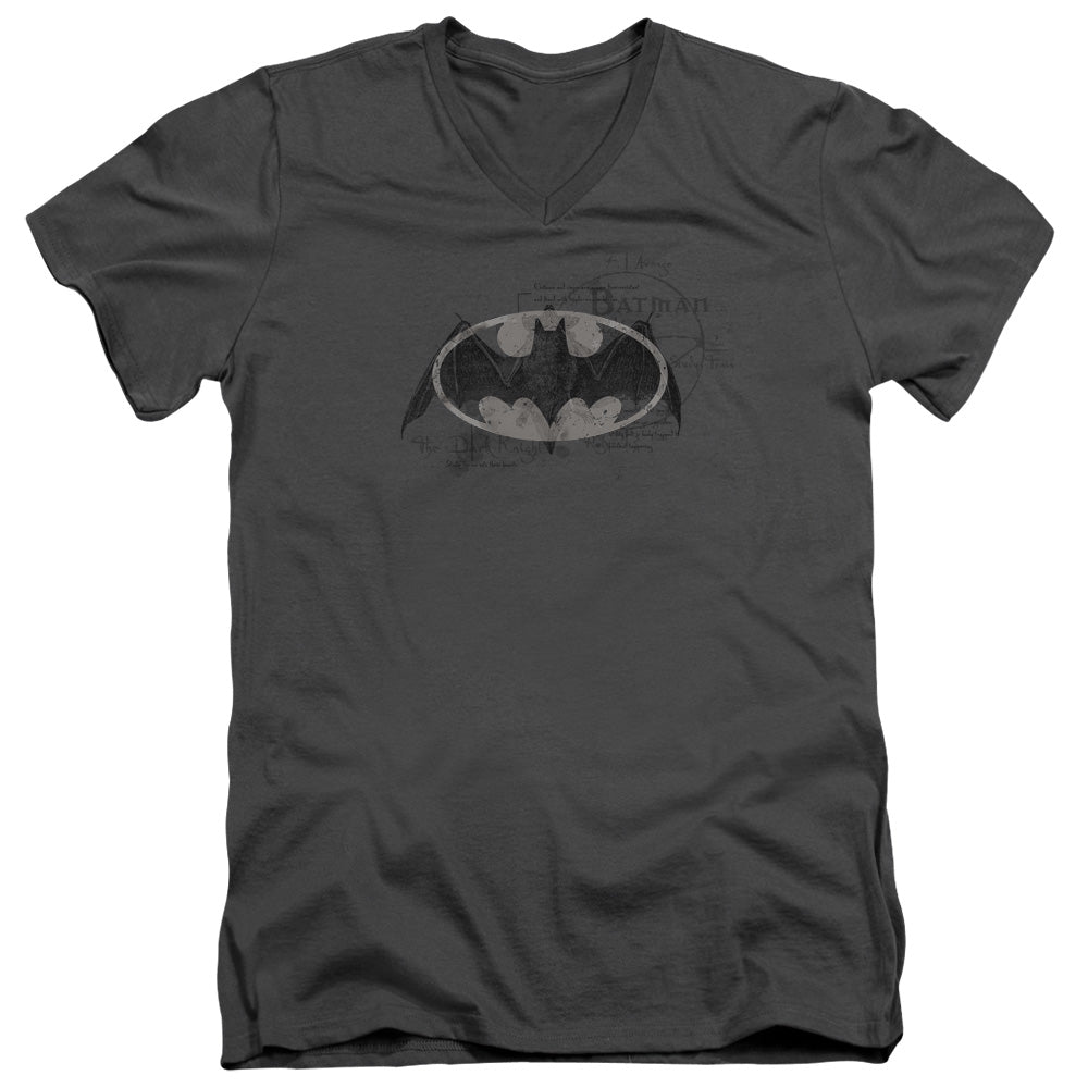 Batman Arcane Bat Logo V-Neck T-Shirt