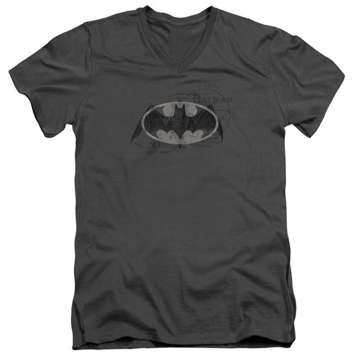 Batman Arcane Bat Logo V-Neck T-Shirt