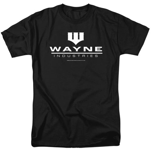 The Batman Wayne Logo on Black T-Shirt