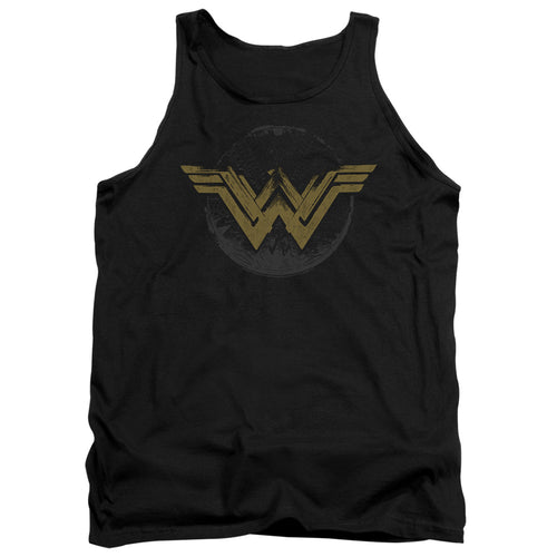 Wonder Woman (2017) Distressed Logo Tank Top