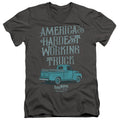 Ford Vintage America'S Hardest Working Truck V-Neck T-Shirt