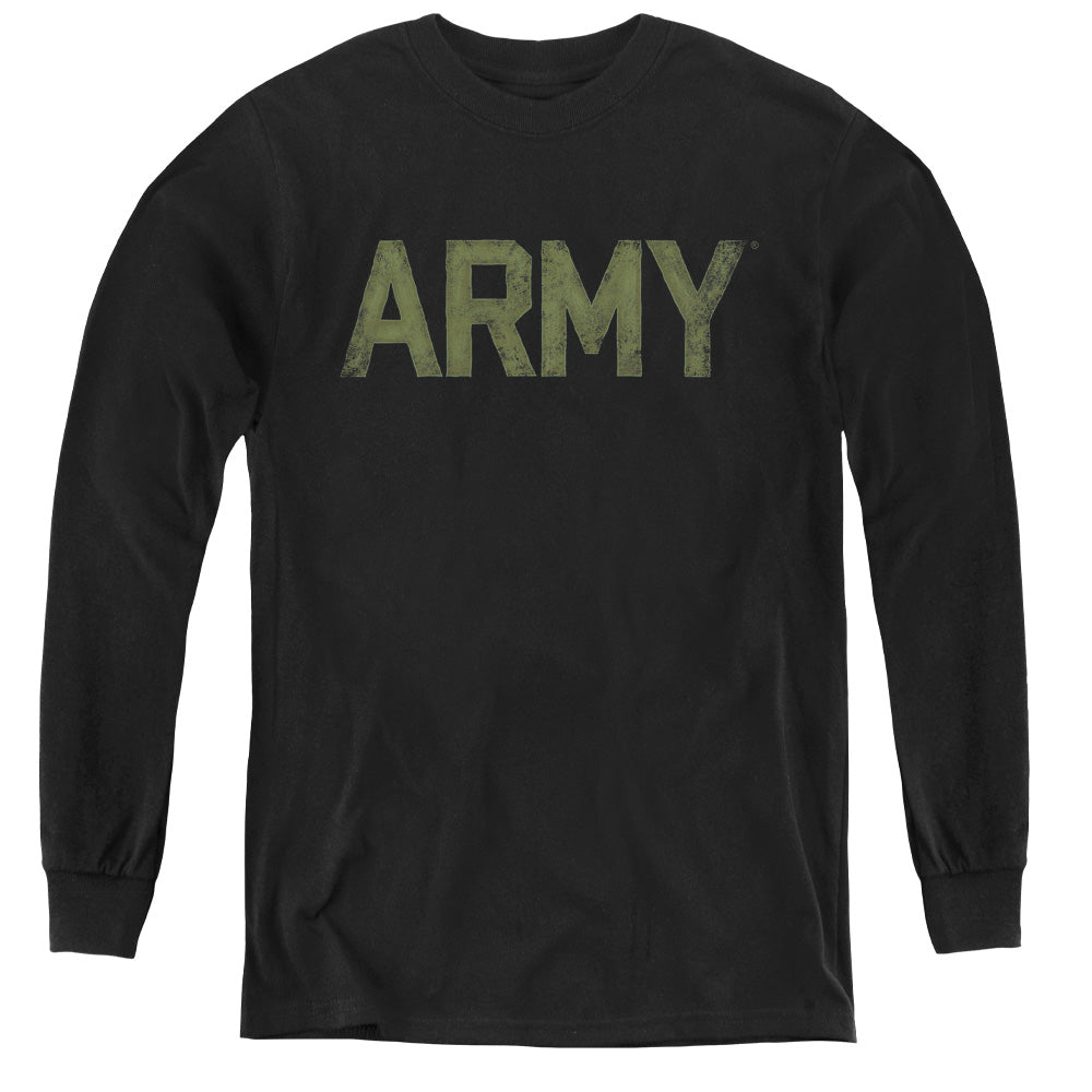 US Army Distressed Letters Youth Long Sleeve T-Shirt