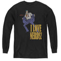 DC Comics I Love Nerds Youth Long Sleeve T-Shirt