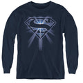 Superman Glowing Shield Youth Long Sleeve T-Shirt