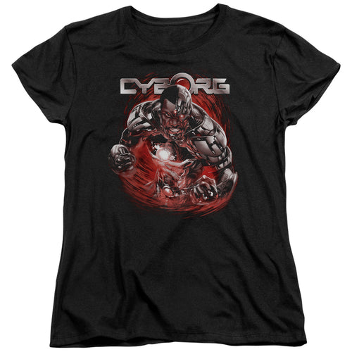 Justice League Engaged Womens T-Shirt