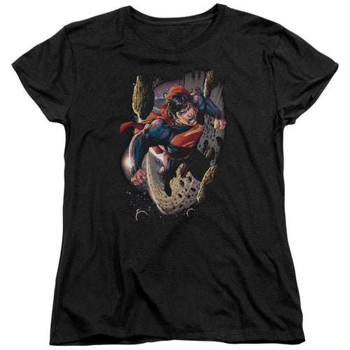 Superman Orbit Womens T-Shirt